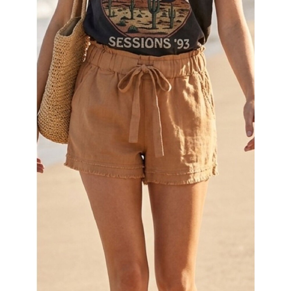 NWT Rewash Women's Rust Paperbag Waist Shorts sz SMALL